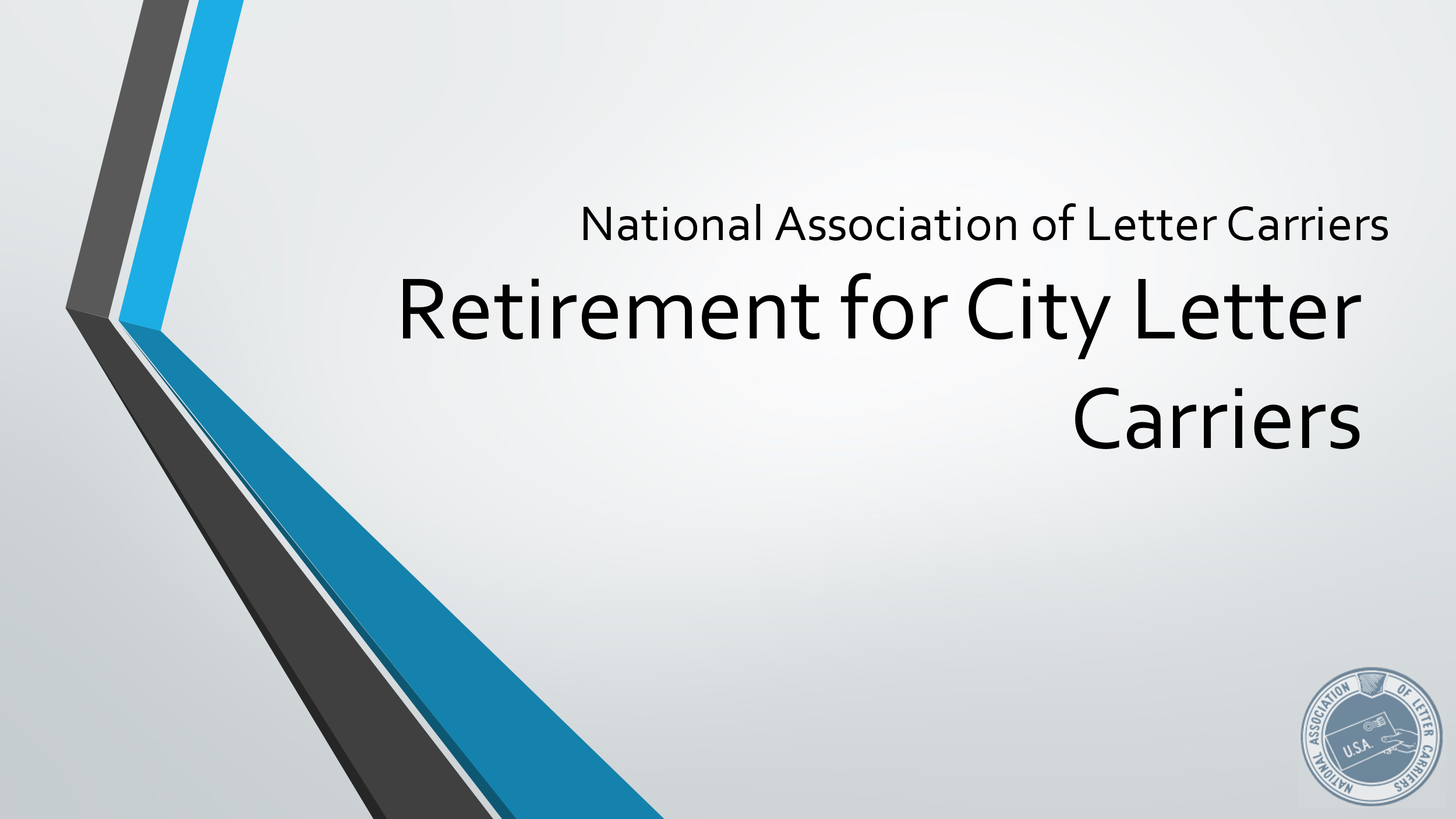 NALC Retirement for City Letter Carriers Title Slide